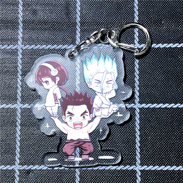 1 Pcs Kawaii Anime Dr Stone Keychains Cartoon Figure Senkuu Kohaku Acrylic Pendant Keyrings Figure Toys 5.jpg 640x640 5 - Dr. Stone Shop