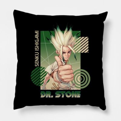 Dr Stone Throw Pillow Official Dr. Stone Merch