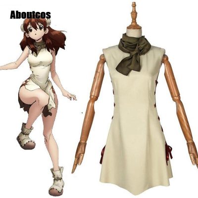 Aboutcos Anime Dr Stone Cosplay Yuzuriha Ogawa Dress Uniforms Costume Halloween Carnival Party Dresses - Dr. Stone Shop