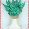 Anime Dr Stone Ishigami Senkuu Cosplay Wig Short Green Mixed Synthetic Hair Halloween Party Carnival Props 3 - Dr. Stone Shop