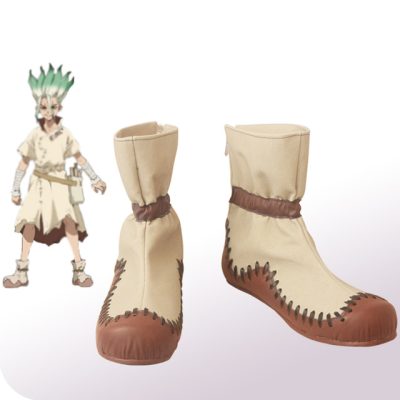 Anime Dr Stone Senku Ishigami Cospaly Shoes Boots Adult Men Senku Boots Outfit Wig Halloween Carnival - Dr. Stone Shop