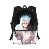 Dr STONE anime Men Women Backpack 3D Print Fashion Student School Bag Laptop Backpack Kids Travel 4 - Dr. Stone Shop