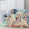 Dr Stone Anime 3D Flannel Blanket Character Thin Blanket Flannel Portable Home Travel Office Blanket 01 3 - Dr. Stone Shop