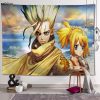 Wall Tapestry Japanese Anime Dr Stone Background Decorative Wall Hanging For Living Room Bedroom Dorm Room - Dr. Stone Shop