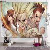 Wall Tapestry Japanese Anime Dr Stone Background Decorative Wall Hanging For Living Room Bedroom Dorm Room 3 - Dr. Stone Shop
