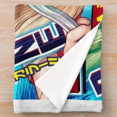 Dr From Magazine Throw Blanket Official Dr. Stone Merch