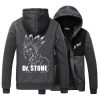 Hot Cartoon Dr STONE Hoodies Long Sleeve Hat Collar Stitching Tracksuit Thin Zipper Coat Cosplay Jacket 2 - Dr. Stone Shop