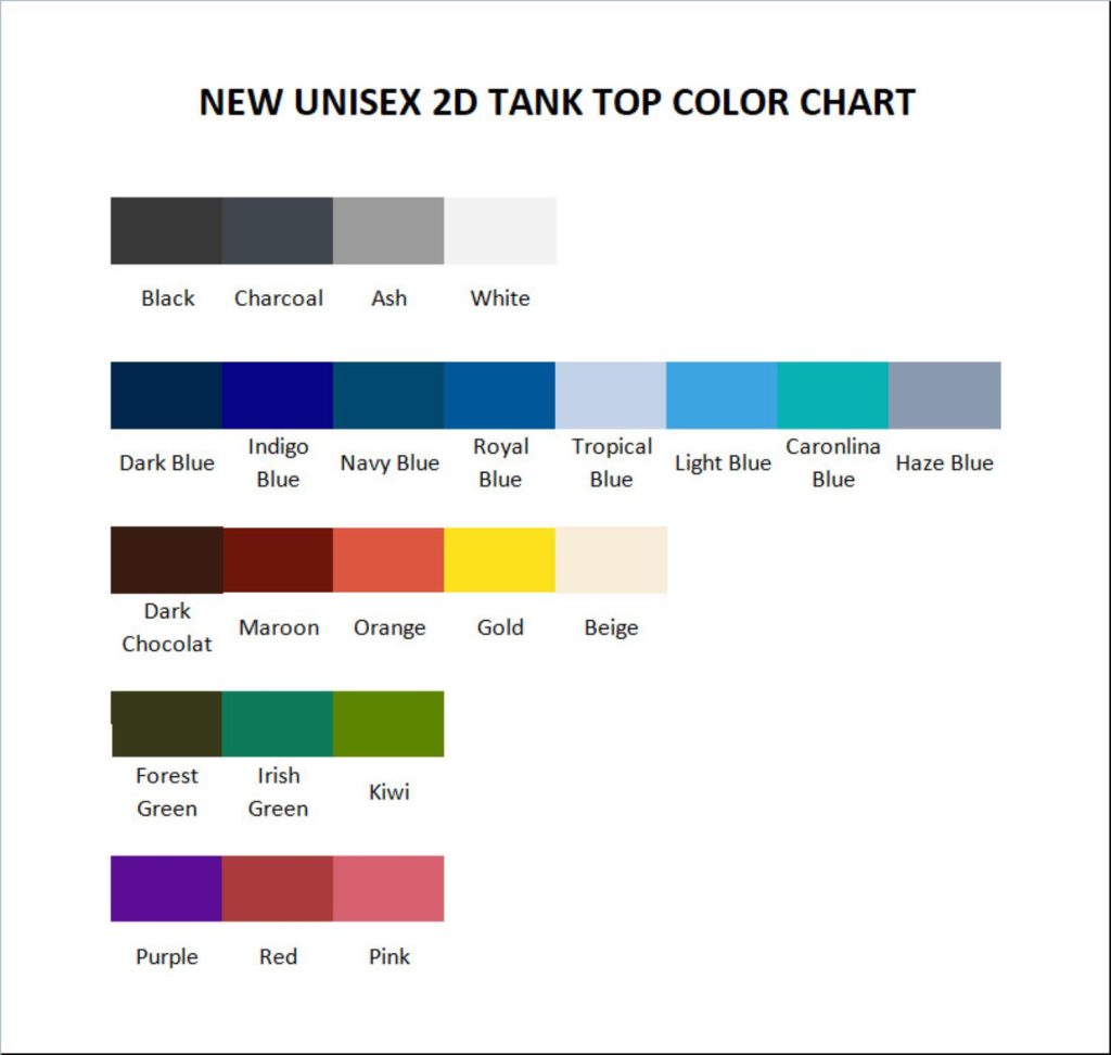 tank top color chart 1 - Dr. Stone Shop